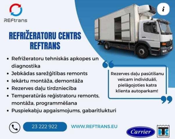 Foto 1, Refrižeratoru, auto kondicionieru remonts, apkope. Izbraucam arī pie klienta. Tālr. 23222922.